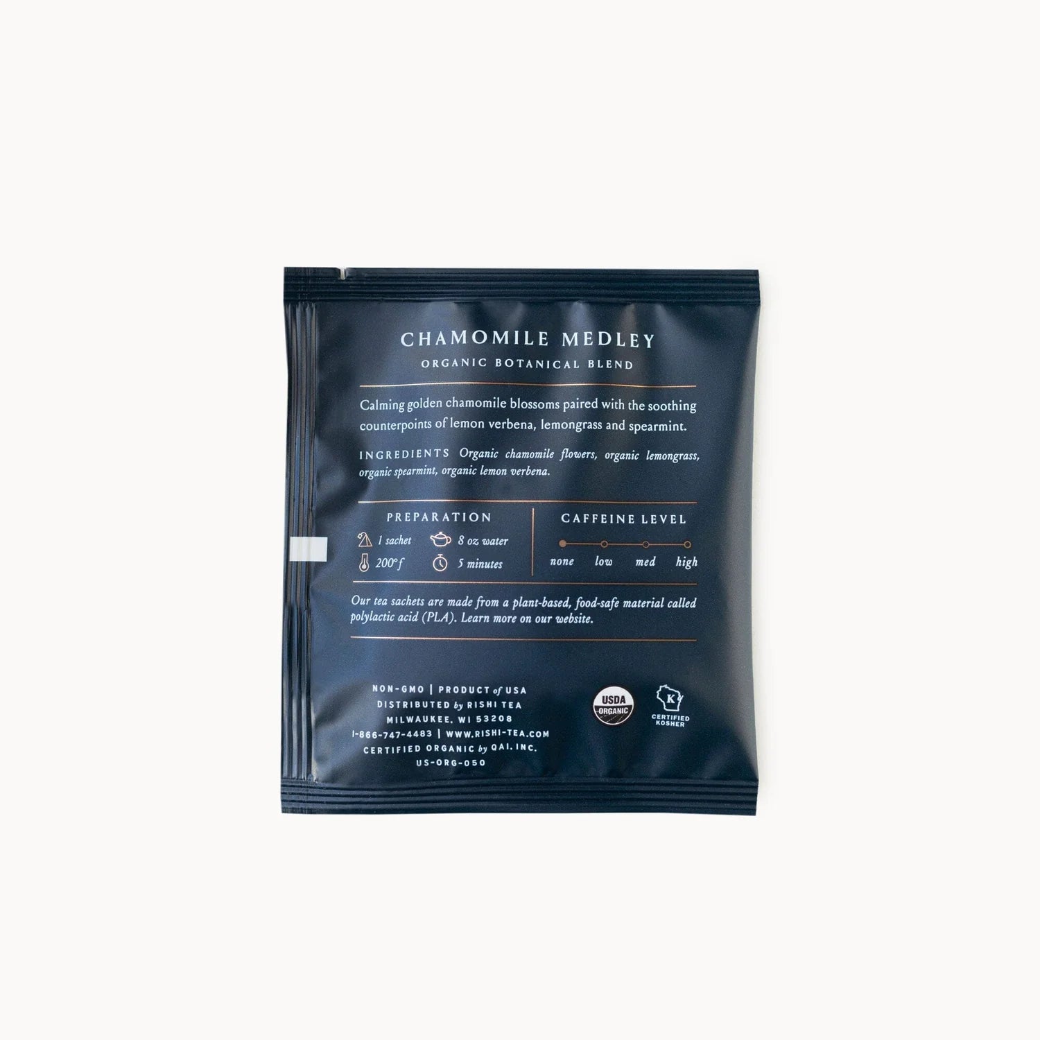 Rishi Chamomile Medley tea sachet