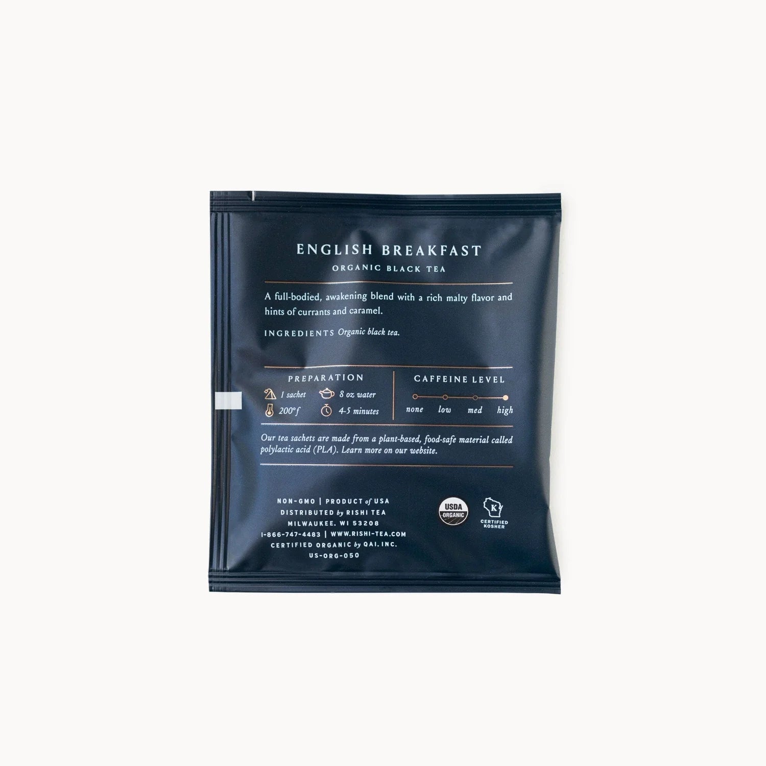 Rishi English Breakfast tea sachet